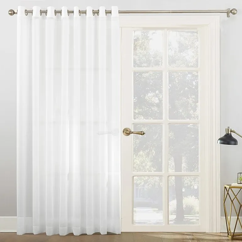 No 918 Emily Patio Sheer Grommet Top Single Patio Door Curtain