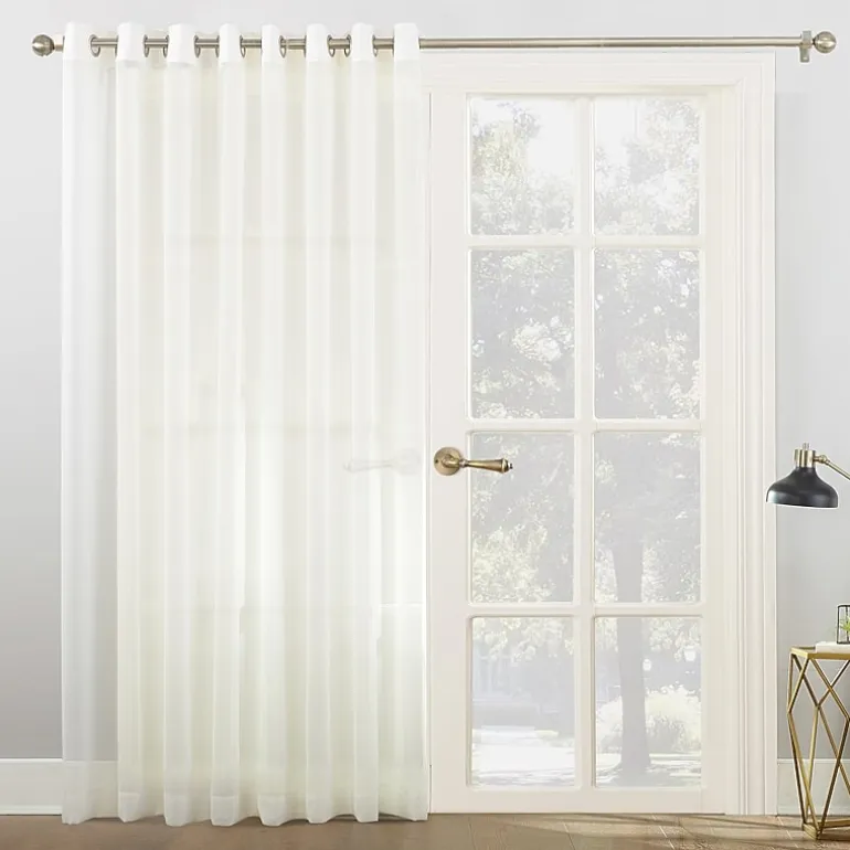 No 918 Emily Patio Sheer Grommet Top Single Patio Door Curtain