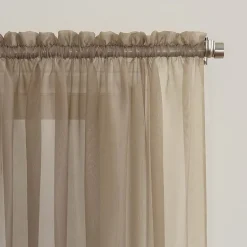 No 918 Emily Rod Pocket Sheer Single Curtain Panel