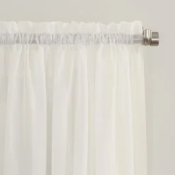 No 918 Emily Rod Pocket Sheer Single Curtain Panel