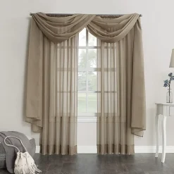 No 918 Emily Rod Pocket Sheer Single Curtain Panel