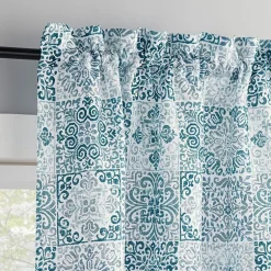 No 918 Genoa Mosaic 2-pc. Rod Pocket Window Tier