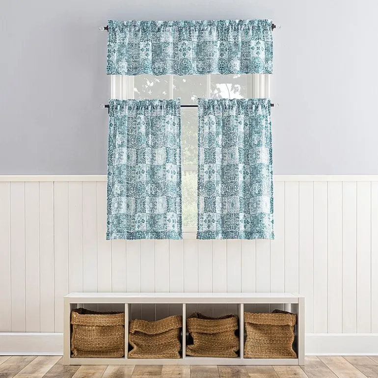 No 918 Genoa Mosaic 2-pc. Rod Pocket Window Tier