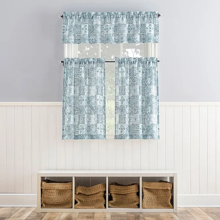 No 918 Genoa Mosaic Rod Pocket Tailored Valance