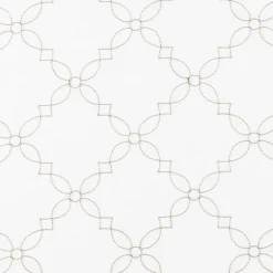 No 918 Harmon Embroidered Grommet Top Light-Filtering Set of 4 Curtain Panel
