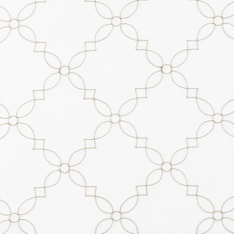 No 918 Harmon Embroidered Grommet Top Light-Filtering Set of 4 Curtain Panel