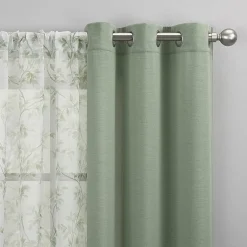 No 918 Harmon Print Grommet Top Light-Filtering Set of 4 Curtain Panel