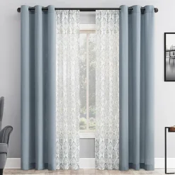No 918 Harmon Print Grommet Top Light-Filtering Set of 4 Curtain Panel