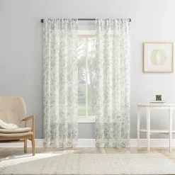No 918 Harmon Print Grommet Top Light-Filtering Set of 4 Curtain Panel