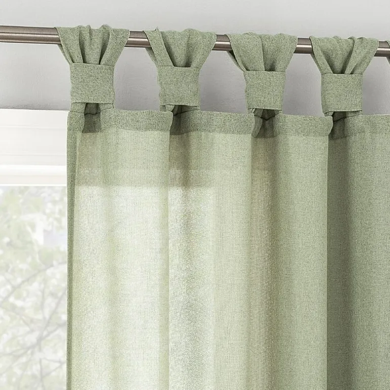 No 918 Hathaway Tab Top Sheer Single Curtain Panel