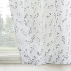 No 918 Hawthorne Floral Leaf 2-pc. Rod Pocket Window Tier