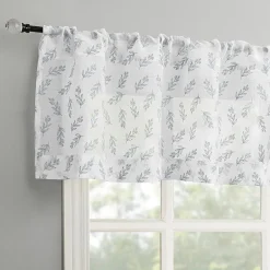 No 918 Hawthorne Floral Leaf Rod Pocket Tailored Valance