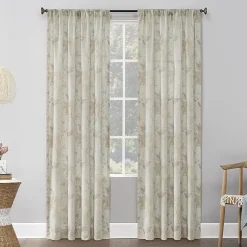 No 918 Hilary Rod Pocket Sheer Single Curtain Panel