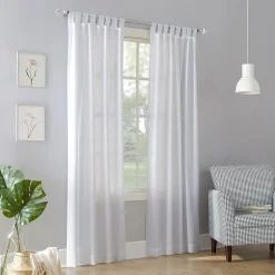 No 918 Jacob Tab Top Sheer Single Curtain Panel