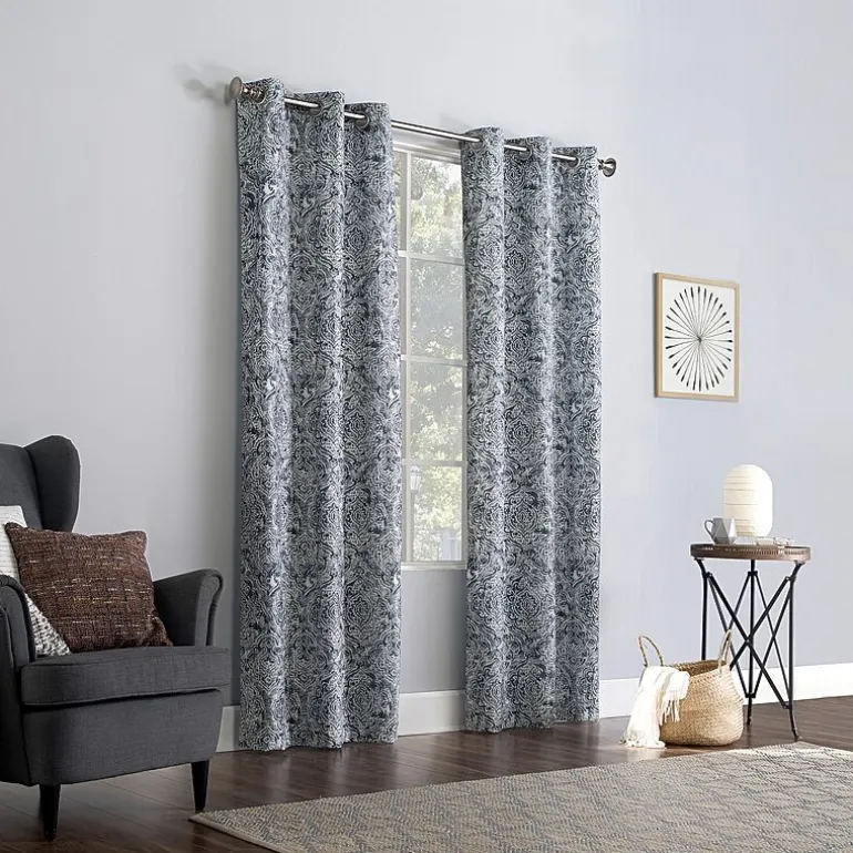 No 918 Kenji Grommet Top Energy Saving Sheer Single Curtain Panel
