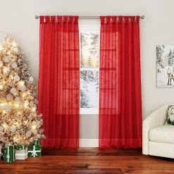 No 918 Krista Tab Top Sheer Single Curtain Panel