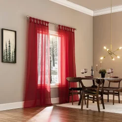 No 918 Krista Tab Top Sheer Single Curtain Panel
