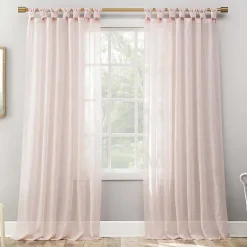 No 918 Krista Tab Top Sheer Single Curtain Panel