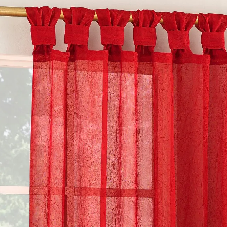 No 918 Krista Tab Top Sheer Single Curtain Panel