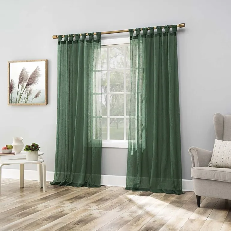 No 918 Krista Tab Top Sheer Single Curtain Panel