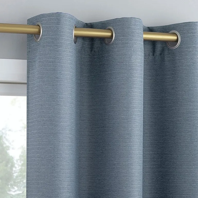 No 918 Landon Textured Grommet Top Light-Filtering Single Curtain Panel