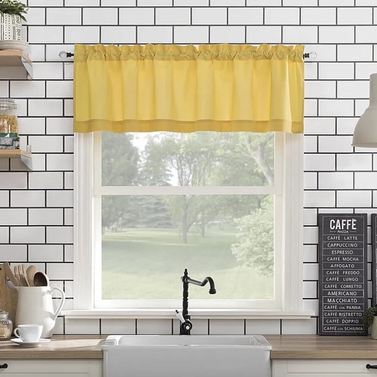 No 918 Martine 3-pc. Rod Pocket Window Tier