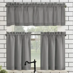 No 918 Martine 3-pc. Rod Pocket Window Tier