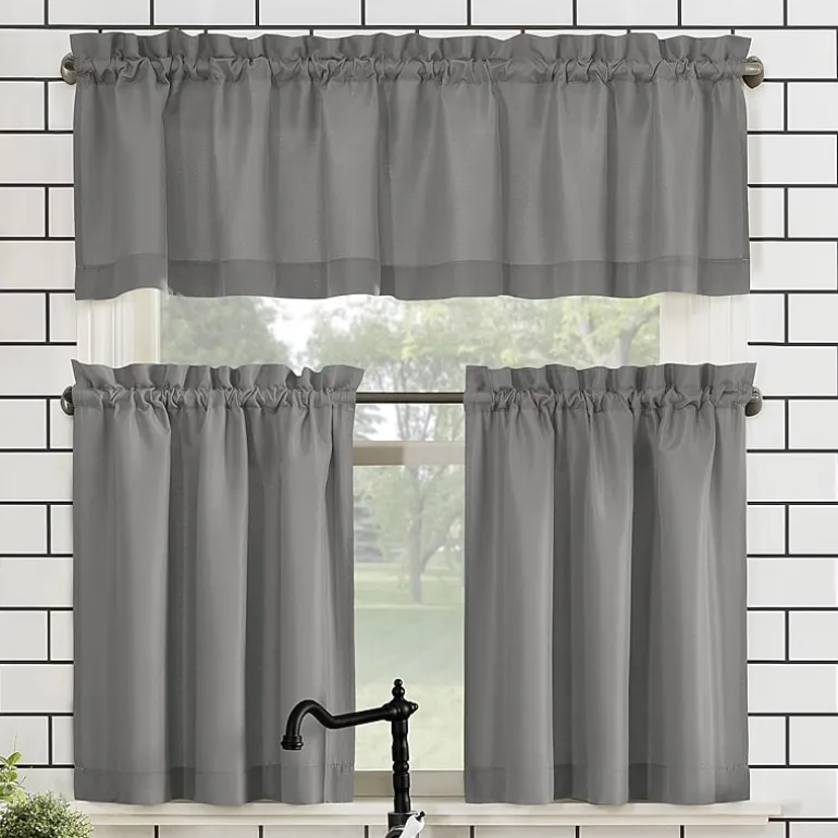 No 918 Martine 3-pc. Rod Pocket Window Tier