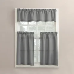 No 918 Martine 3-pc. Rod Pocket Window Tier