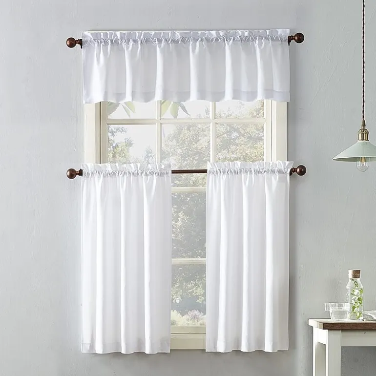 No 918 Martine 3-pc. Rod Pocket Window Tier