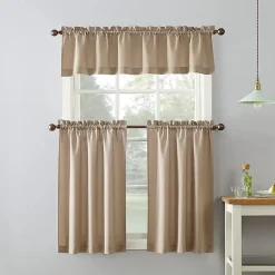 No 918 Martine 3-pc. Rod Pocket Window Tier