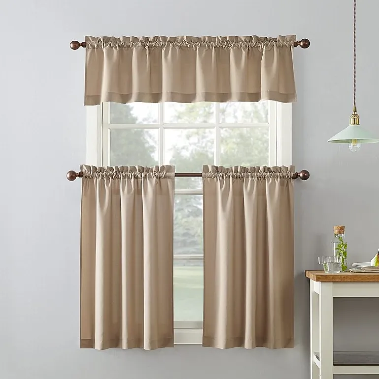 No 918 Martine 3-pc. Rod Pocket Window Tier