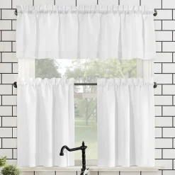 No 918 Martine 3-pc. Rod Pocket Window Tier