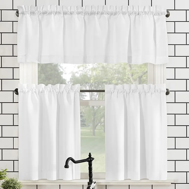 No 918 Martine 3-pc. Rod Pocket Window Tier