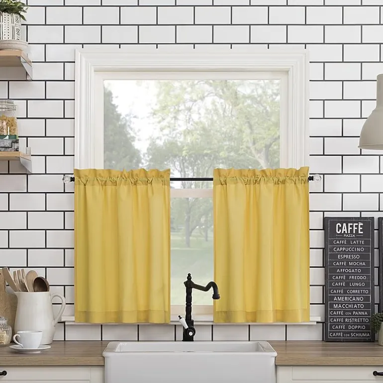 No 918 Martine 3-pc. Rod Pocket Window Tier