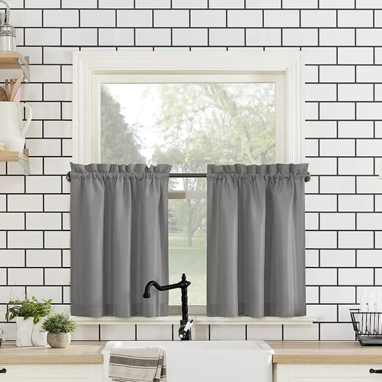 No 918 Martine 3-pc. Rod Pocket Window Tier