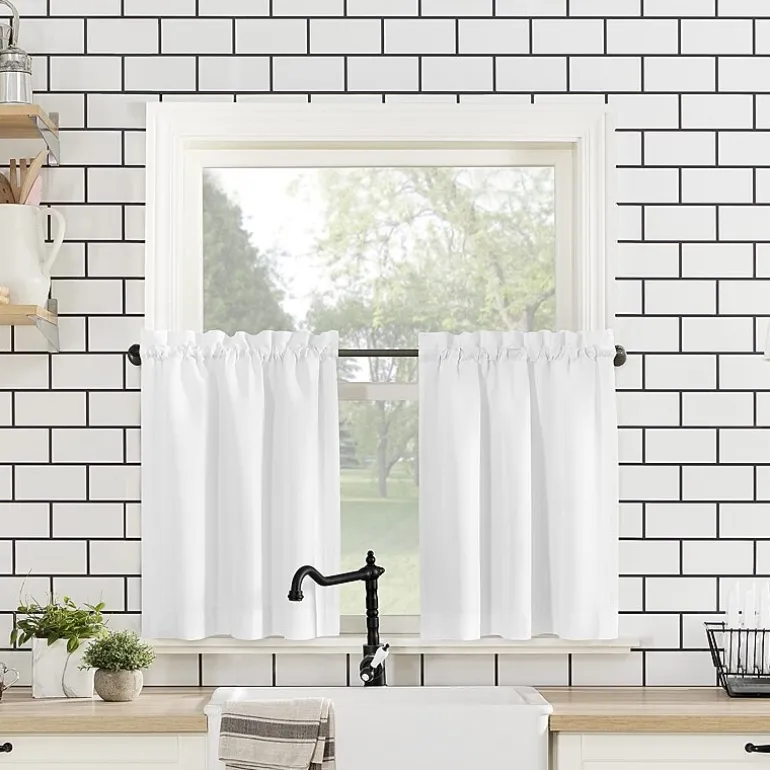 No 918 Martine 3-pc. Rod Pocket Window Tier