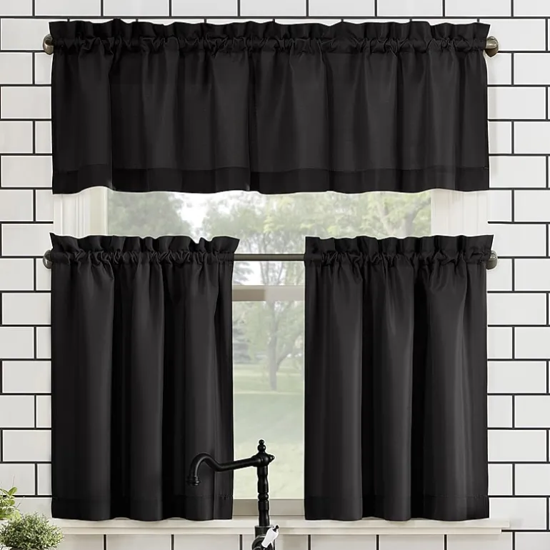 No 918 Martine 3-pc. Rod Pocket Window Tier