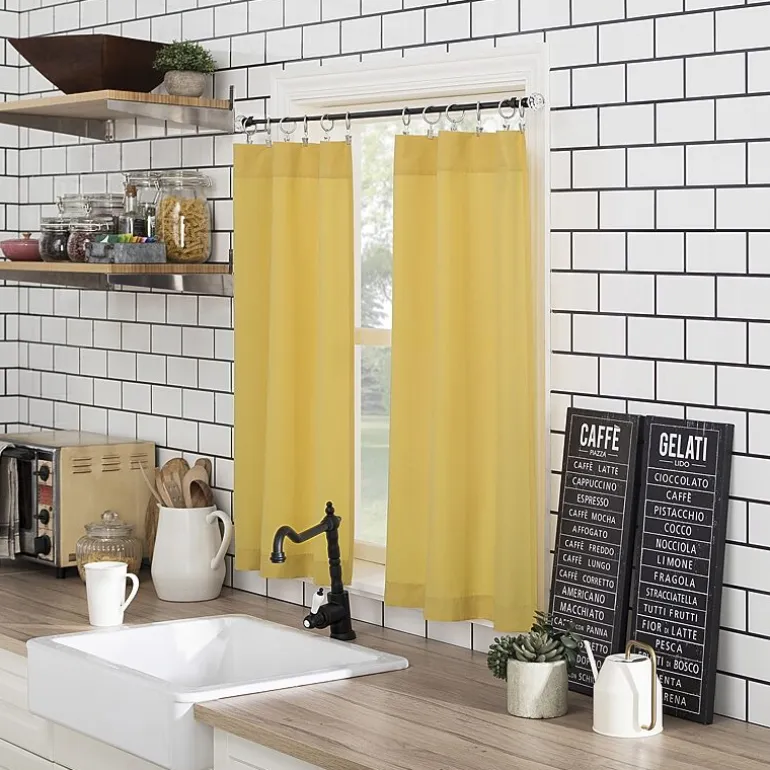 No 918 Martine 3-pc. Rod Pocket Window Tier