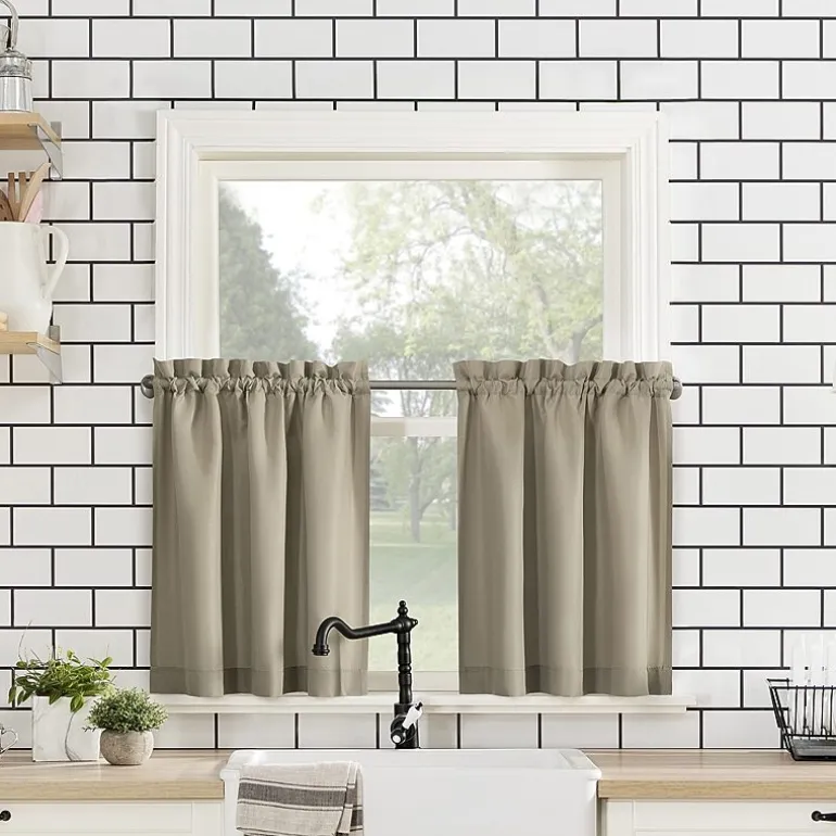 No 918 Martine 3-pc. Rod Pocket Window Tier