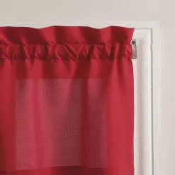 No 918 Martine 3-pc. Rod Pocket Window Tier