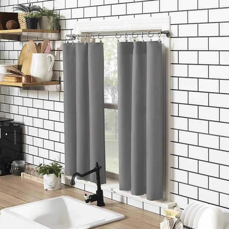 No 918 Martine 3-pc. Rod Pocket Window Tier