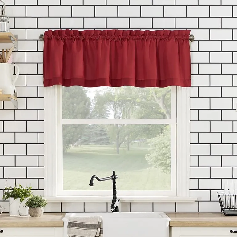 No 918 Martine 3-pc. Rod Pocket Window Tier