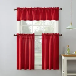 No 918 Martine 3-pc. Rod Pocket Window Tier
