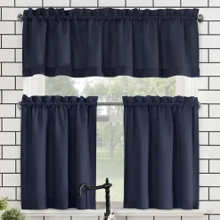 No 918 Martine 3-pc. Rod Pocket Window Tier