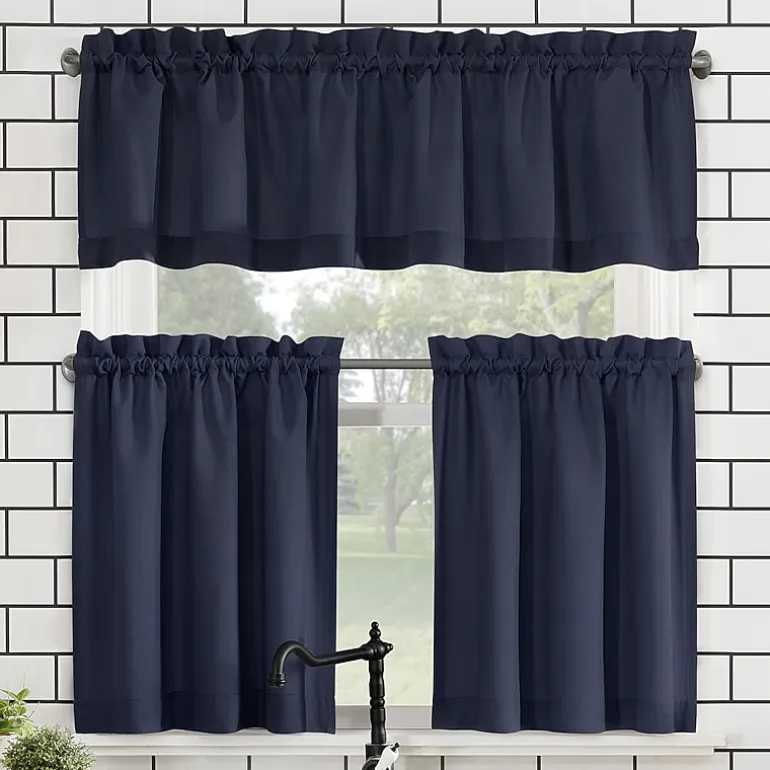 No 918 Martine 3-pc. Rod Pocket Window Tier