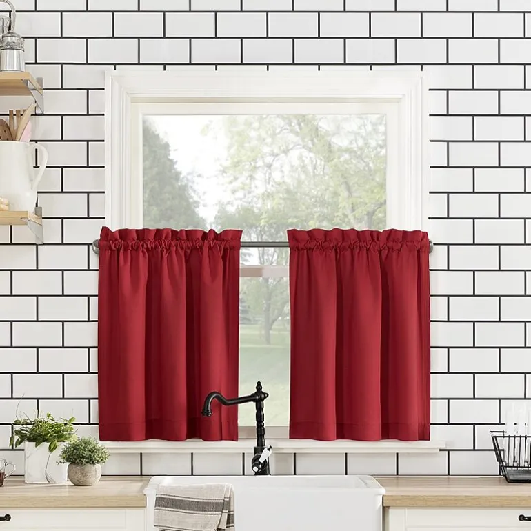 No 918 Martine 3-pc. Rod Pocket Window Tier