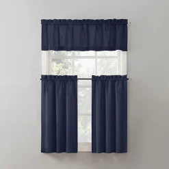 No 918 Martine 3-pc. Rod Pocket Window Tier