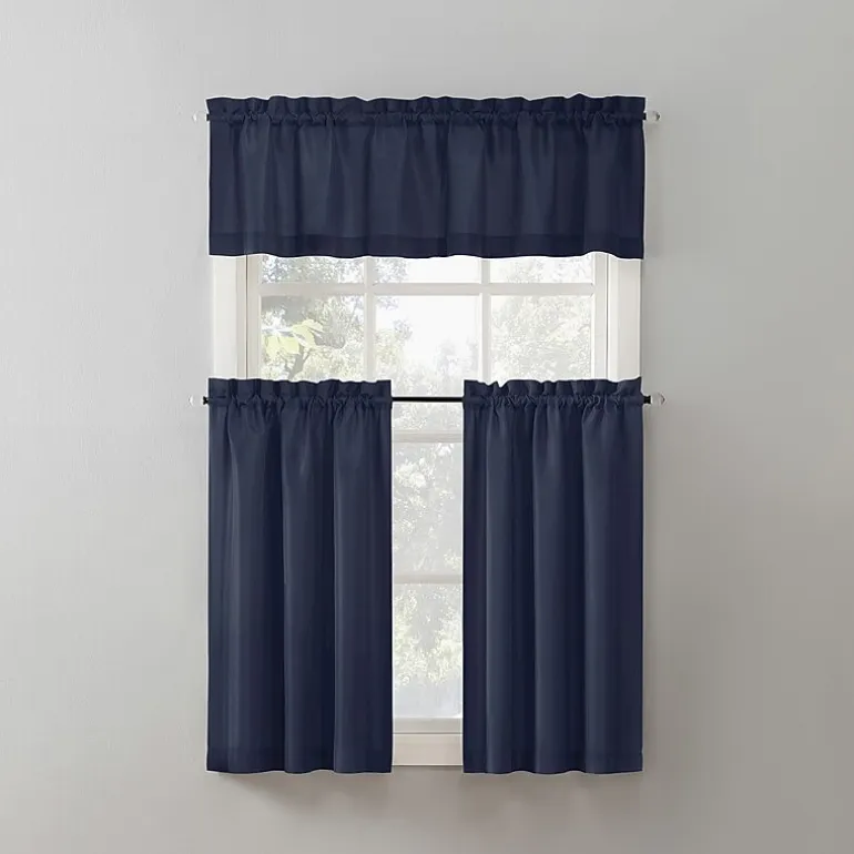 No 918 Martine 3-pc. Rod Pocket Window Tier