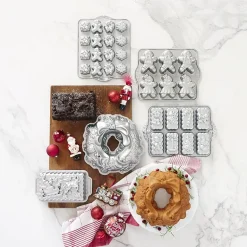 Nordicware Holiday 8-Cup Mini Loaf Pan